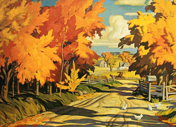 A.J. Casson: Country Road Glen Williams 1938