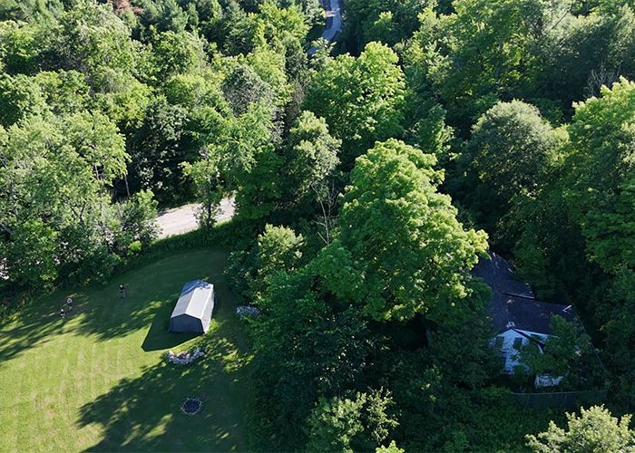The land where a sawmill and mill once stood