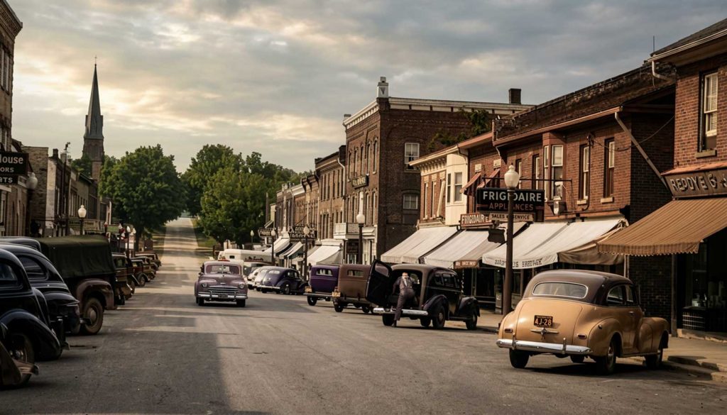 Georgetown. Main Street. 1950s