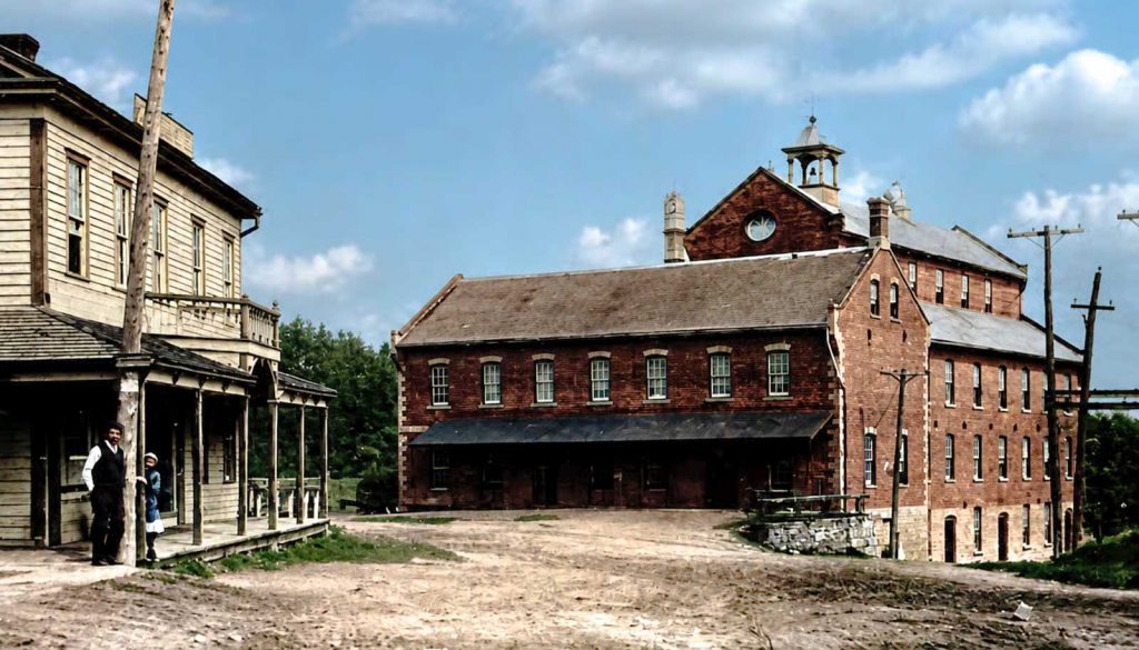 The-Norval-Flour-Mill-built-by-James-McNab-in-1828-photo-1900 - GeorgetownOn Magazine The Norval Flour Mill, built by James McNab in 1828. Photo 1900